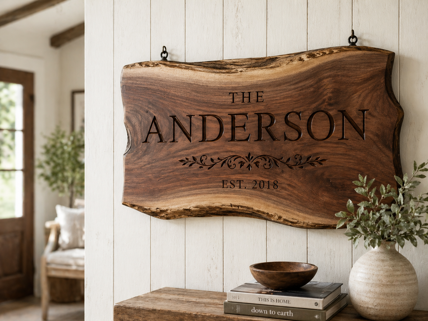 Engraved wood signs