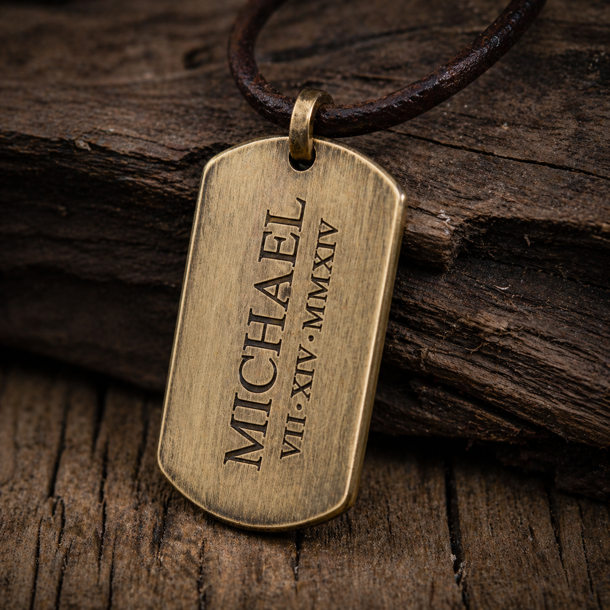 Engraved metal tags