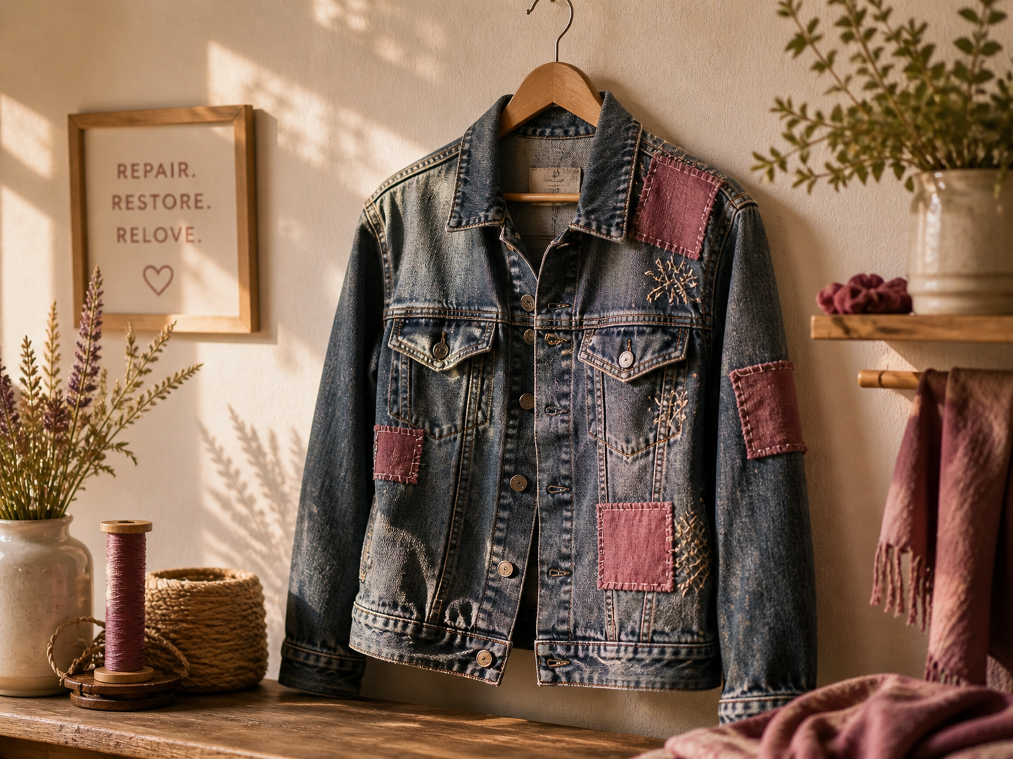 Denim jacket repair