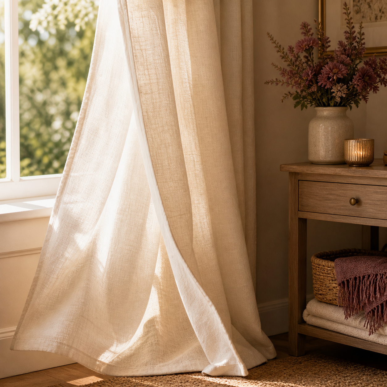 Heavy curtains