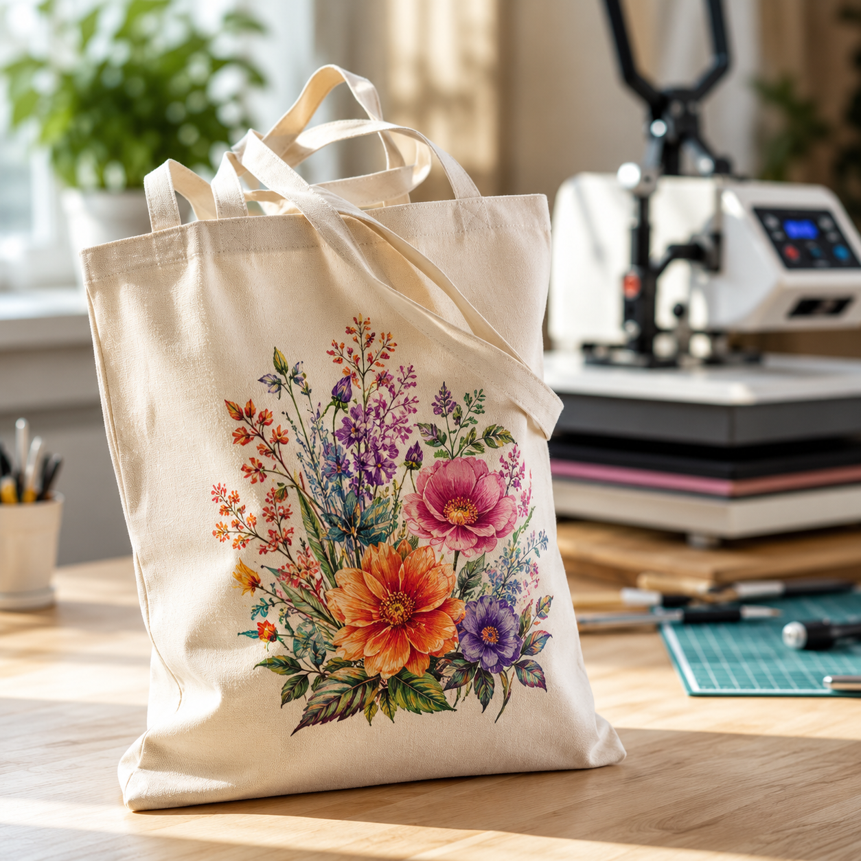 Custom printed tote bags